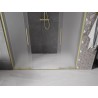 Mexen Velar L Duo Schiebetür-Duschwand 170 cm, matt, gebürstetes Gold - 871-170-003-32-55