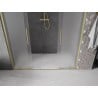 Mexen Velar L Duo Schiebetür-Duschwand 200 cm, Mattglas, gebürstetes Gold - 871-200-003-32-55