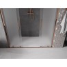 Mexen Velar L Duo Schiebetür Dusche 180 cm, mattiert, Roségold - 871-180-003-32-60