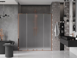 Mexen Velar L Duo Schiebetüren 170 cm, matt, Roségold - 871-170-003-32-60