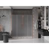 Mexen Velar L Duo Schiebeduschtür 200 cm, satiniert, Roségold - 871-200-003-32-60