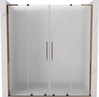 Mexen Velar L Duo Schiebetür Dusche 180 cm, mattiert, Roségold - 871-180-003-32-60