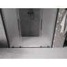 Mexen Velar L Duo Duschschiebetür 200 cm, satiniert, schwarz - 871-200-003-32-70