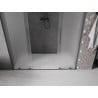 Mexen Velar L Duo Schiebetüren für die Dusche 170 cm, Mattglas, Gun Metal - 871-170-003-32-95