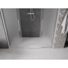 Mexen Velar L Duo Schiebetüren 200 cm, Milchglas, gebürsteter Nickel - 871-200-003-32-97