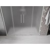 Mexen Velar L Duo Schiebetür Duschabtrennung 170 cm, satiniert, gebürsteter Nickel - 871-170-003-32-97