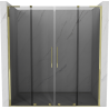 Mexen Velar L Duo Schiebetür 180 cm, Graphit, Gold - 871-180-003-42-50