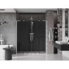 Mexen Velar L Duo 180 cm Schiebetüren für die Dusche, grafit, weiß - 871-180-003-42-20