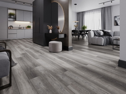 Mexen El Monte Muster von SPC-Vinylpaneelen 6,5 mm, IXPE-Unterlage 1,5 mm, 4 V-Fuge, Eiche - F1011-S