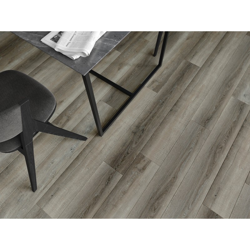Mexen Aspen Probe von SPC-Vinylpaneelen 6,5 mm, IXPE-Unterlage 1,5 mm, 4-seitige V-Fuge, Eiche - F1012-S