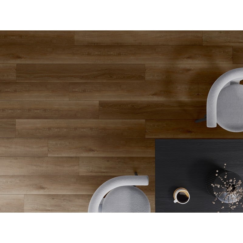 Mexen Queen Creek Probe von SPC-Vinylpaneelen 6,5 mm, IXPE-Unterlage 1,5 mm, 4 V-Fuge, Eiche - F1013-S