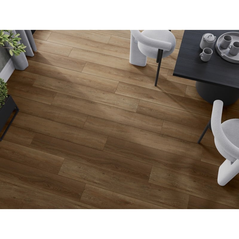Mexen Queen Creek Probe von SPC-Vinylpaneelen 6,5 mm, IXPE-Unterlage 1,5 mm, 4 V-Fuge, Eiche - F1013-S