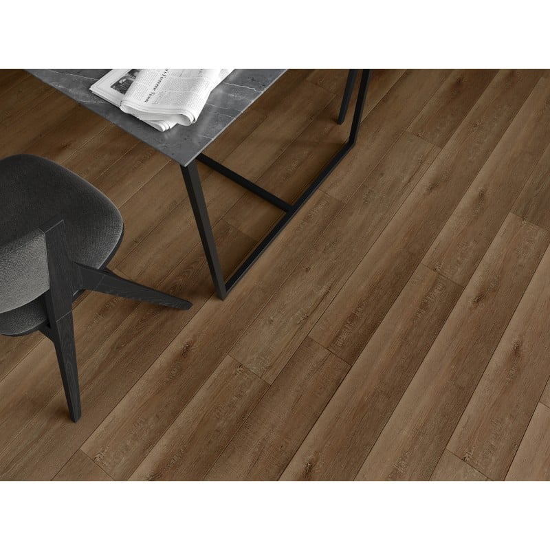 Mexen Queen Creek Probe von SPC-Vinylpaneelen 6,5 mm, IXPE-Unterlage 1,5 mm, 4 V-Fuge, Eiche - F1013-S