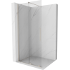 Mexen Velar Schiebetür-Duschwand Walk-in 80 x 200 cm, transparent 8 mm, gebürstetes Nickel - 871-080-000-03-97