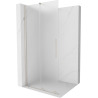 Mexen Velar Duschwand verschiebbar Walk-in 70 x 200 cm, Frost 8 mm, gebürsteter Nickel - 871-070-000-33-97