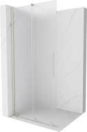 Mexen Velar Duschwand verschiebbar Walk-in 70 x 200 cm, Frost 8 mm, gebürsteter Nickel - 871-070-000-33-97