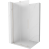 Mexen Velar Duschwand verschiebbar Walk-in 85 x 200 cm, satiniert 8 mm, gebürsteter Nickel - 871-085-000-33-97
