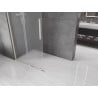 Mexen Velar Schiebetrennwand Walk-in 120 x 200 cm, mattiert 8 mm, gebürsteter Nickel - 871-120-000-33-97