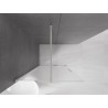 Mexen Velar Schiebetrennwand Walk-in 120 x 200 cm, mattiert 8 mm, gebürsteter Nickel - 871-120-000-33-97
