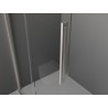 Mexen Velar Duschwand verschiebbar Walk-in 70 x 200 cm, Frost 8 mm, gebürsteter Nickel - 871-070-000-33-97