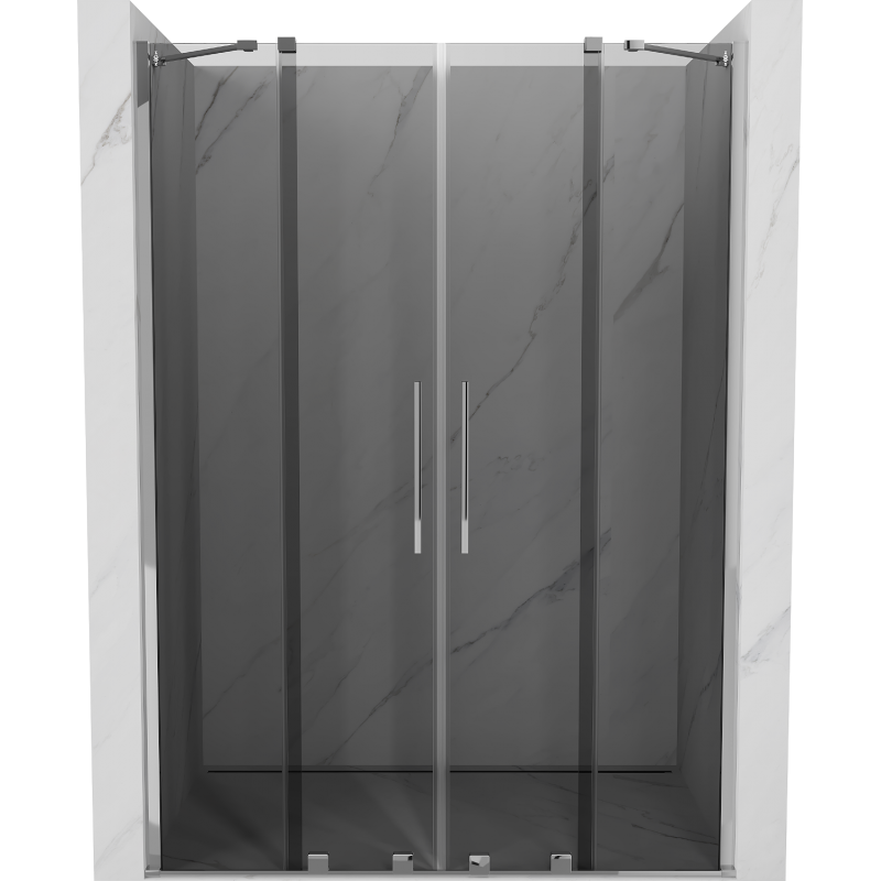 Mexen Velar Duo Schiebetüren 150 cm, Graphit, Chrom - 871-150-000-42-01