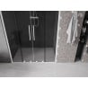 Mexen Velar Duo Schiebetür-Duschwand 140 cm, Grafit, Weiß - 871-140-000-42-20