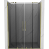 Mexen Velar Duo Schiebetüren für Dusche 160 cm, graphit, gold - 871-160-000-42-50