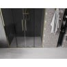 Mexen Velar Duo Schiebetüren für Dusche 160 cm, graphit, gold - 871-160-000-42-50