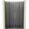 Mexen Velar Duo Duschtüren Schiebetür 150 cm, graphit, gold gebürstet - 871-150-000-42-55