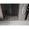 Mexen Velar Duo Duschschiebetüren 150 cm, Grafit, gebürstetes Kupfer - 871-150-000-42-65