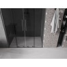 Mexen Velar Duo Duschschiebetür 140 cm, Graphit, gebürstet Gun Gray - 871-140-000-42-66