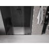 Mexen Velar Duo Schiebetür Duschkabine 140 cm, Graphit, Schwarz - 871-140-000-42-70