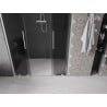 Mexen Velar Duo Schiebetüren 160 cm, Graphit, gebürsteter Nickel - 871-160-000-42-97