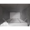Mexen Velar Duo Schiebetür Dusche 150 cm, Graphit, gebürsteter Nickel - 871-150-000-42-97