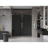 Mexen Velar L Duo Schiebetüren 180 cm, Grafit, gebürstetes Gold - 871-180-003-42-55