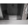 Mexen Velar L Duo Schiebeduschtür 180 cm, Graphit, Brushed Gun Gray - 871-180-003-42-66