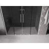 Mexen Velar L Duo Schiebeduschtüren 170 cm, Graphit, gebürsteter Nickel - 871-170-003-42-97