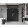 Mexen Velar L Duo Schiebeduschtüren 180 cm, graphit, gebürstetes Nickel - 871-180-003-42-97