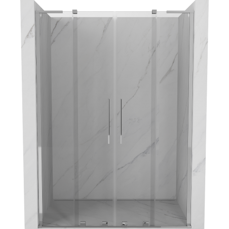 Mexen Velar L Duo Schiebetüren 160 cm, transparent, Chrom - 871-160-003-02-01