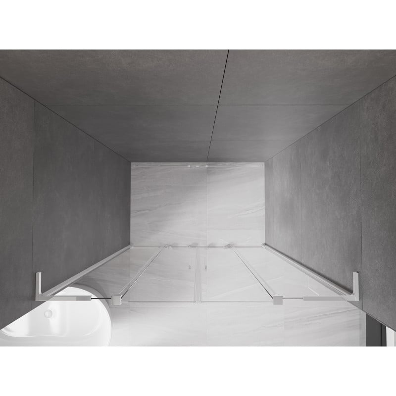 Mexen Velar L Duo Schiebetür 150 cm, transparent, Chrom - 871-150-003-02-01