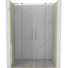 Mexen Velar L Duo Schiebetüren 160 cm, transparent, gold - 871-160-003-02-50