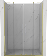 Mexen Velar L Duo Schiebetüren 160 cm, transparent, gold - 871-160-003-02-50