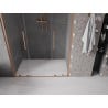 Mexen Velar L Duo Duschschiebetüren 140 cm, transparent, gebürstetes Kupfer - 871-140-003-02-65