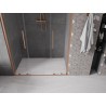 Mexen Velar L Duo Schiebetür für Duschkabine 150 cm, transparent, gebürstetes Kupfer - 871-150-003-02-65