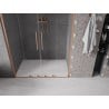 Mexen Velar L Duo Duschschiebetüren 140 cm, transparent, gebürstetes Kupfer - 871-140-003-02-65