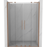 Mexen Velar L Duo Schiebetüren 160 cm, transparent, gebürstetes Kupfer - 871-160-003-02-65