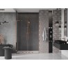 Mexen Velar L Duo Schiebetür Duschwand 140 cm, transparent, Roségold - 871-140-003-02-60