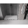 Mexen Velar L Duo Schiebeduschtüren 150 cm, transparent, gebürstetes Gun Gray - 871-150-003-02-66