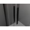 Mexen Velar L Duo Schiebetüren 160 cm, transparent, schwarz - 871-160-003-02-70