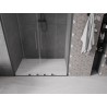 Mexen Velar L Duo Schiebetür für Dusche 160 cm, transparent, Gun Metal - 871-160-003-02-95